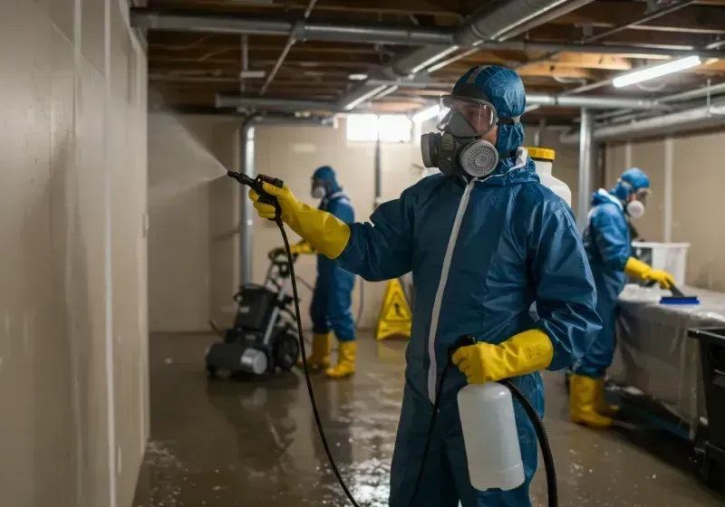 Basement Sanitization and Antimicrobial Treatment process in Whatcom County, WA