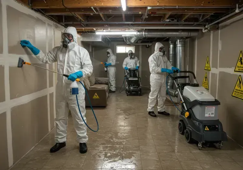 Basement Moisture Removal and Structural Drying process in Whatcom County, WA